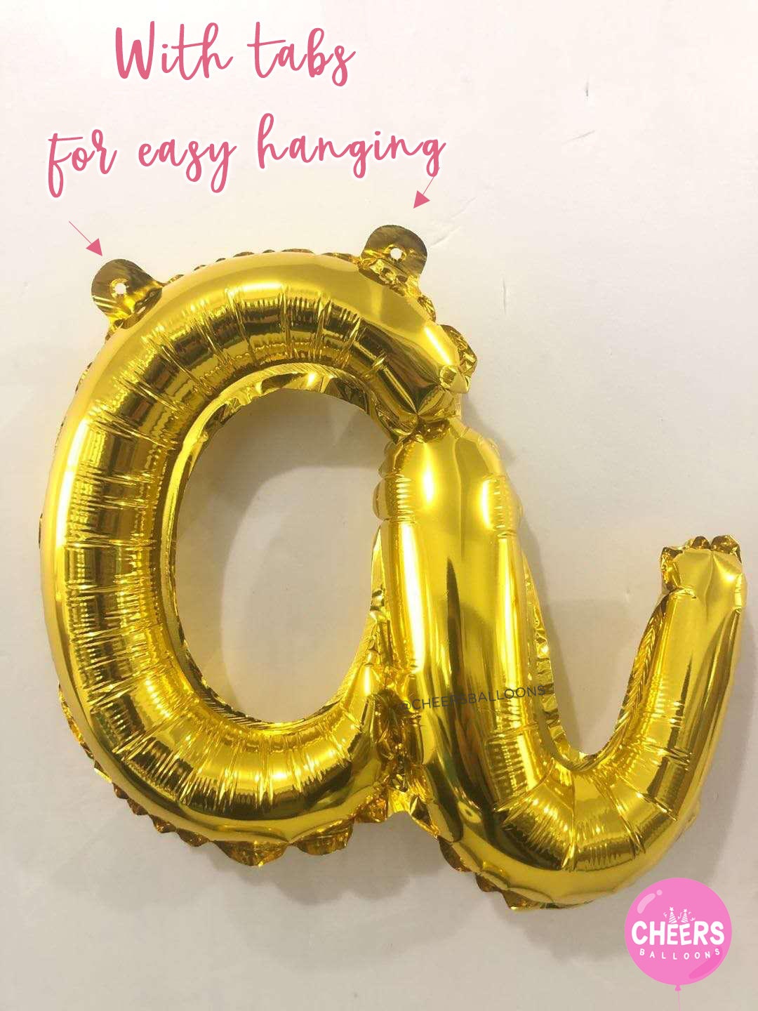 16" Script GOLD letter balloons - create your balloon banner -  gold foil balloon - letter balloons - party decor