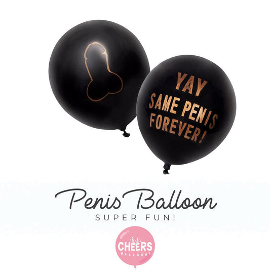 YAY Same Penis Forever Black Balloons | 10" Party Decor - Wedding Shower - Bachelorette party, Hilarious, Funny, Vegas